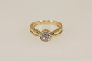 9ct Gold & CZ Solitaire Ring