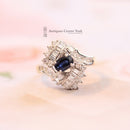 18ct Sapphire & Diamond Cocktail Ring