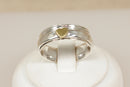Silver Heart Spinner Ring