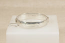 Vintage Solid Sterling Silver Floral Hinged Bangle – Birmingham 1961