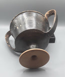 An Ancient Greek ,South Italian, Decorated Blackware Kantharos Drinking Vessel.