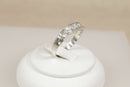 Silver & 5 Stone Crystal Ring