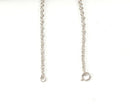 Silver & Moonstone Cross Pendant & 'Prine of Wales' Silver Chain
