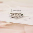 Platinum & Diamond Three Stone Ring 1.05cts