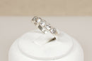 Pretty Pandora Sterling Silver CZ Half Eternity Ring
