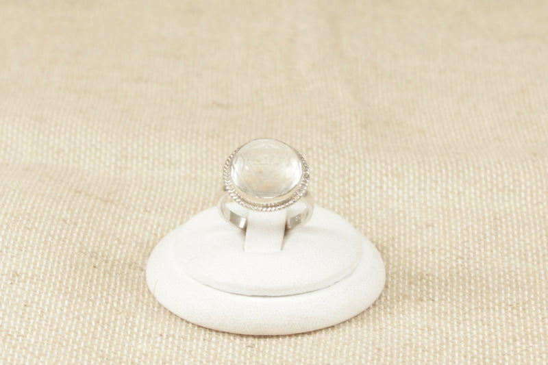 Silver & Quartz Statement Ring