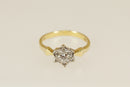 18ct Gold Diamond Cluster ‘Daisy’ Ring