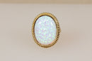 Stunning Large 9ct Gold Oval Opal Ring – Sheffield 2011