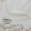 Vintage Silver Plate Ornate Serving Tongs