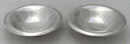 Elizabeth II Pair of Modernist Silver Dishes. London 1988, Asprey. 4.4 troy ounces.