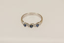 18ct White Gold Sapphire & Diamond Ring