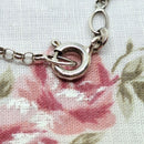 Vintage Sterling Silver Octagonal St. Christopher on 24" Silver Chain