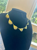Modern Mid Century 1953-54 Scandinavian Albert Scharning Evergreen Enamel Shell Necklace
