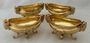 Four George III Silver Gilt Rams' Masks Salts. London 1783 William Pitts. 29.7 troy ounces.