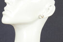9ct Gold & Crystal Pendant, Chain & Earring Set