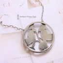 Vintage 1940's Silver Georg Jensen Butterfly Pendant Design 105