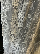 Beautiful Victorianna Laura Ashley style 56" wide design cream cotton lace off the roll