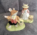 Royal Doulton Brambly Hedge figurine X 2 Royal Doulton Lord Woodmouse DBH31 Lady Woodmouse DBH32