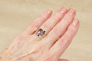 A Bold Silver & Amethyst Spinner Ring