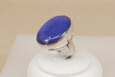 Gorgeous Vintage Sterling Silver Lapis Lazuli Designer Ring by Paul Edward Bunn – Birmingham 1990