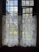 Beautiful Clematis Flower Lace Panelling off the roll sold per metre to finish in Bone 130cms wide