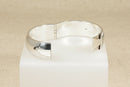 Large Silver Hinged Cuff Bangle