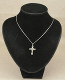 Vintage Sterling Silver Celtic Cross Pendant with 19½-Inch Silver Chain