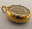 Mrs Newman Victorian 18ct Gold Compass Fob Bir 1895 Boxed