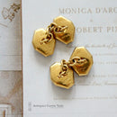 Edwardian 18ct Gold, Platinum, Black Onyx & Diamond Cufflinks