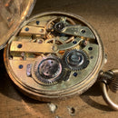 Antique 14ct Gold Ladies Pocket Watch c.1890 Swiss – Ornate Enamel Dial – 36mm