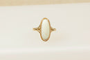 9ct Gold & Fire Opal Solitaire Ring
