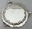 Early Victorian Silver Plate on Copper Salver, circa 1850.