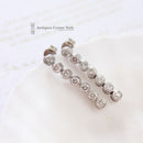 Handmade 18ct White Gold Diamond Drop Earrings 0.77ct