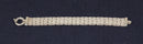 Impressive Italian Designer Silver 3 Strand Designer Rope Bracelet