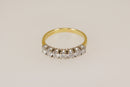 Classic 18ct Gold 7-Stone Diamond Half Eternity Ring – London 1994