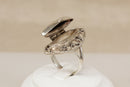 Sterling Silver & Onyx ‘Keepsake’ Statement Ring