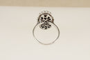 Art Deco Silver & Marcasite Statement Ring