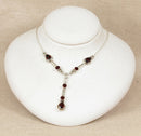 A Heavy Silver & Garnet Statement Necklet