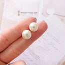 18ct Gold 10mm Southsea Pearl Earrings