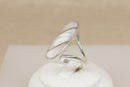 Distinctive Silver & Mother of Pearl Elongated Ring – Stamped 925