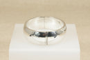 Large Silver Hinged Cuff Bangle