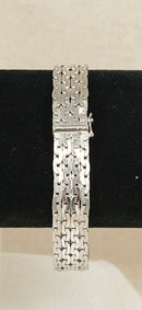 Elegant Vintage Silver Flexible Link Bracelet by Andreas Daub