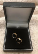 A Pair Of Roman Ladies Hollow Gold Earrings.
