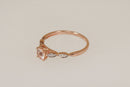 Gorgeous 9ct Rose Gold Morganite & Diamond Ring – Birmingham Hallmarked