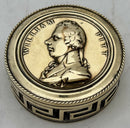 William Pitt The Younger Portrait Profile Snuff Box, circa 1806.
