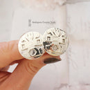 Graziella Laffi Peruvian Sterling Silver Modernist Clip-On Earrings, c.1960s–70s
