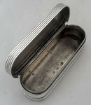 Louis XVI Silver Snuff Box. Paris 1785, D. Bourgoin. Discharge Mark of Jean-François Kalendrin, 4.1 troy ounces.