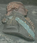 Admiral John Jervis, 1st Earl of St Vincent, Polychrome Wax Relief Portrait Profile.