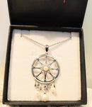 Sterling silver designer necklace and pendant