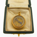 Mrs Newman Victorian 18ct Gold Compass Fob Bir 1895 Boxed